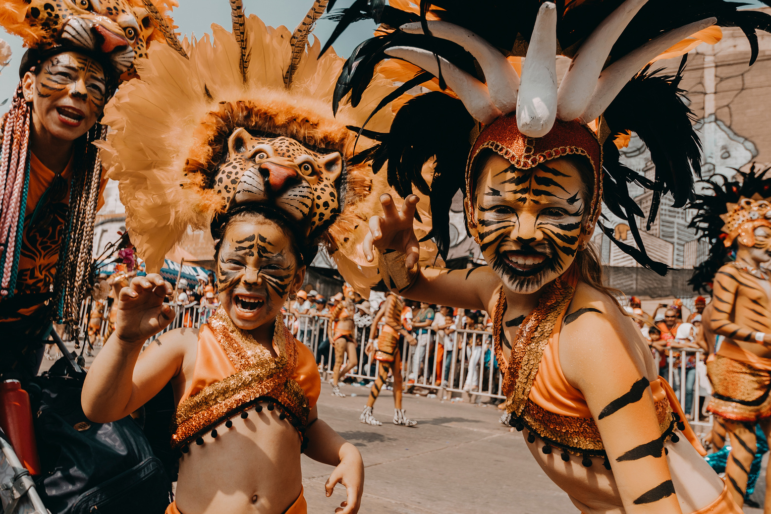 Kids Wearing Carnival Costumes