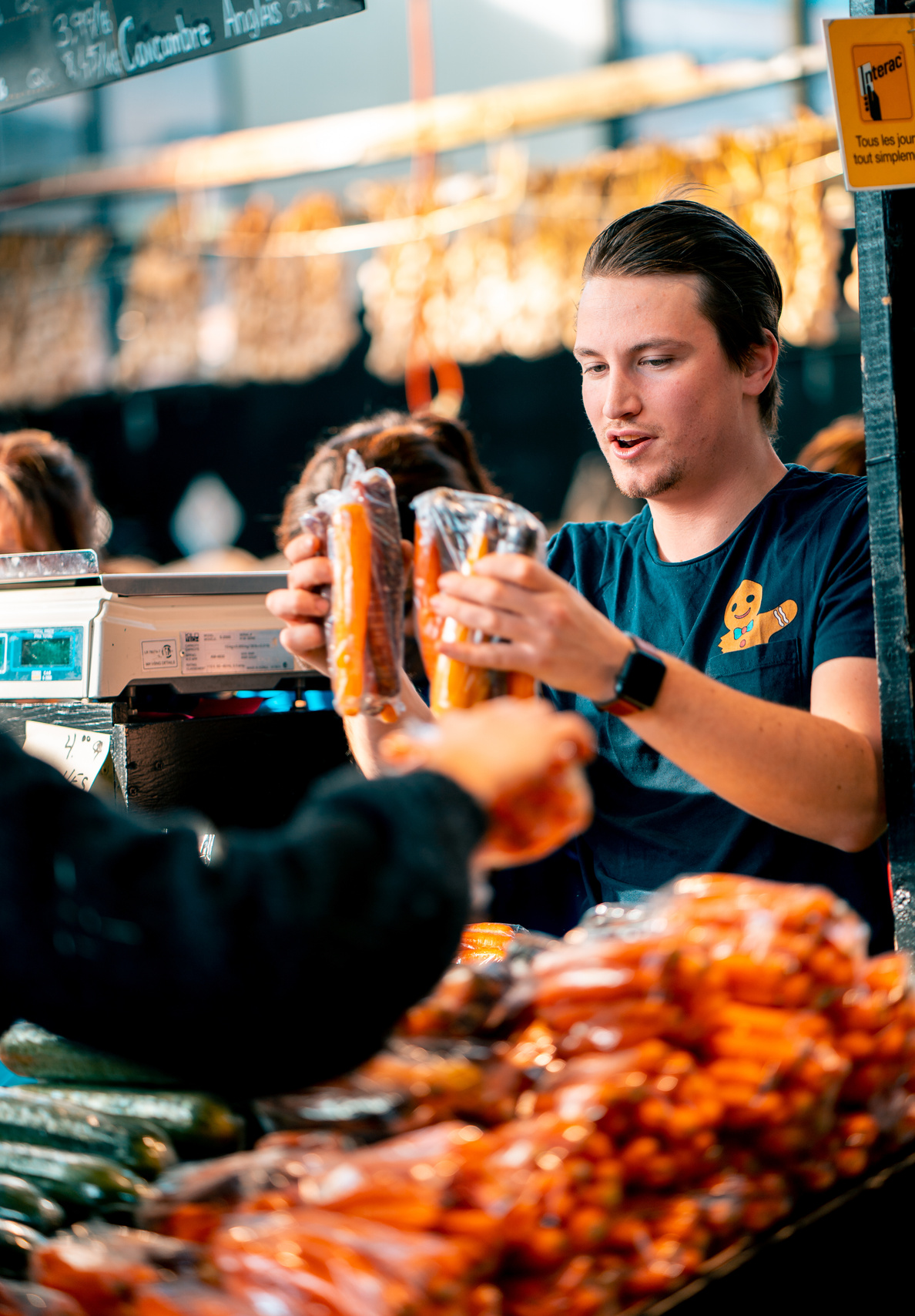 Man Holding Food